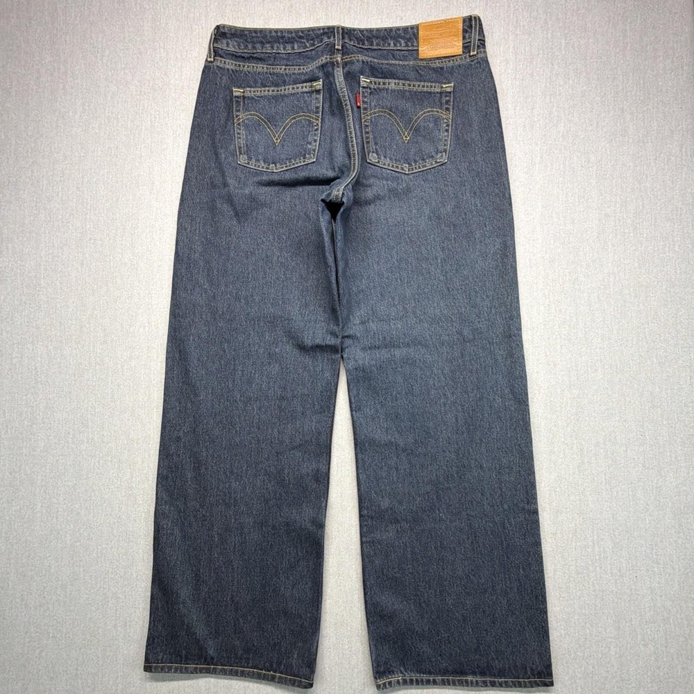 Levi's‎ Low Loose Jeans 35x31 Dark Wash Baggy Wide Leg Skate Grunge